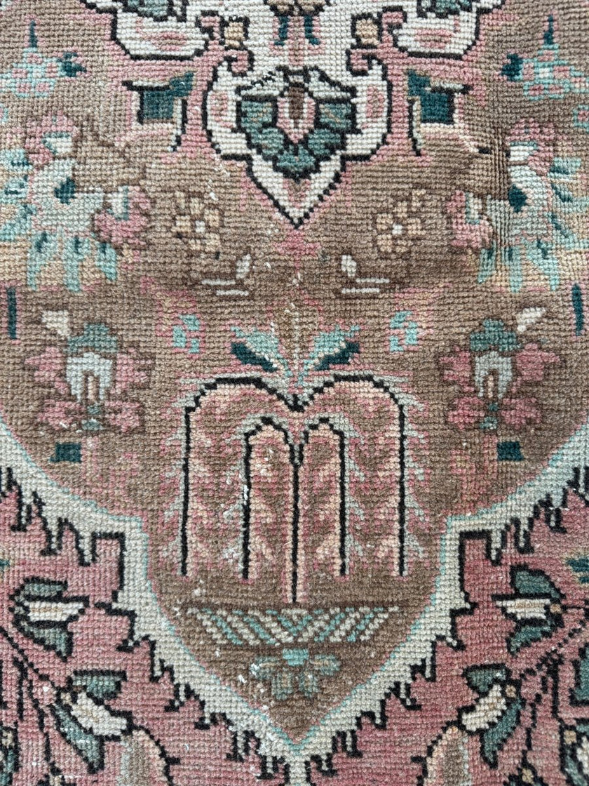 On hold for Kristen | Vintage Tabriz Rug | 6' 4