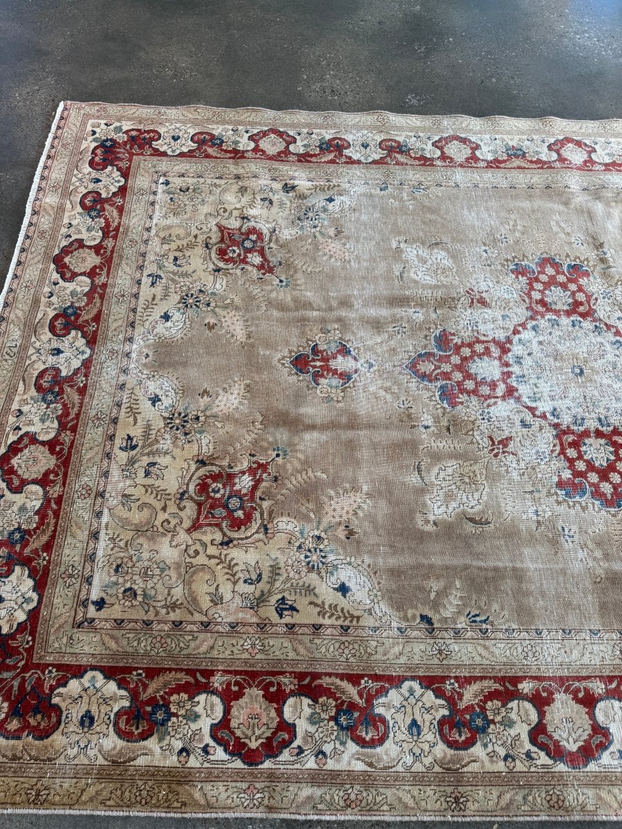 Vintage Tabriz Rug | 7' 5