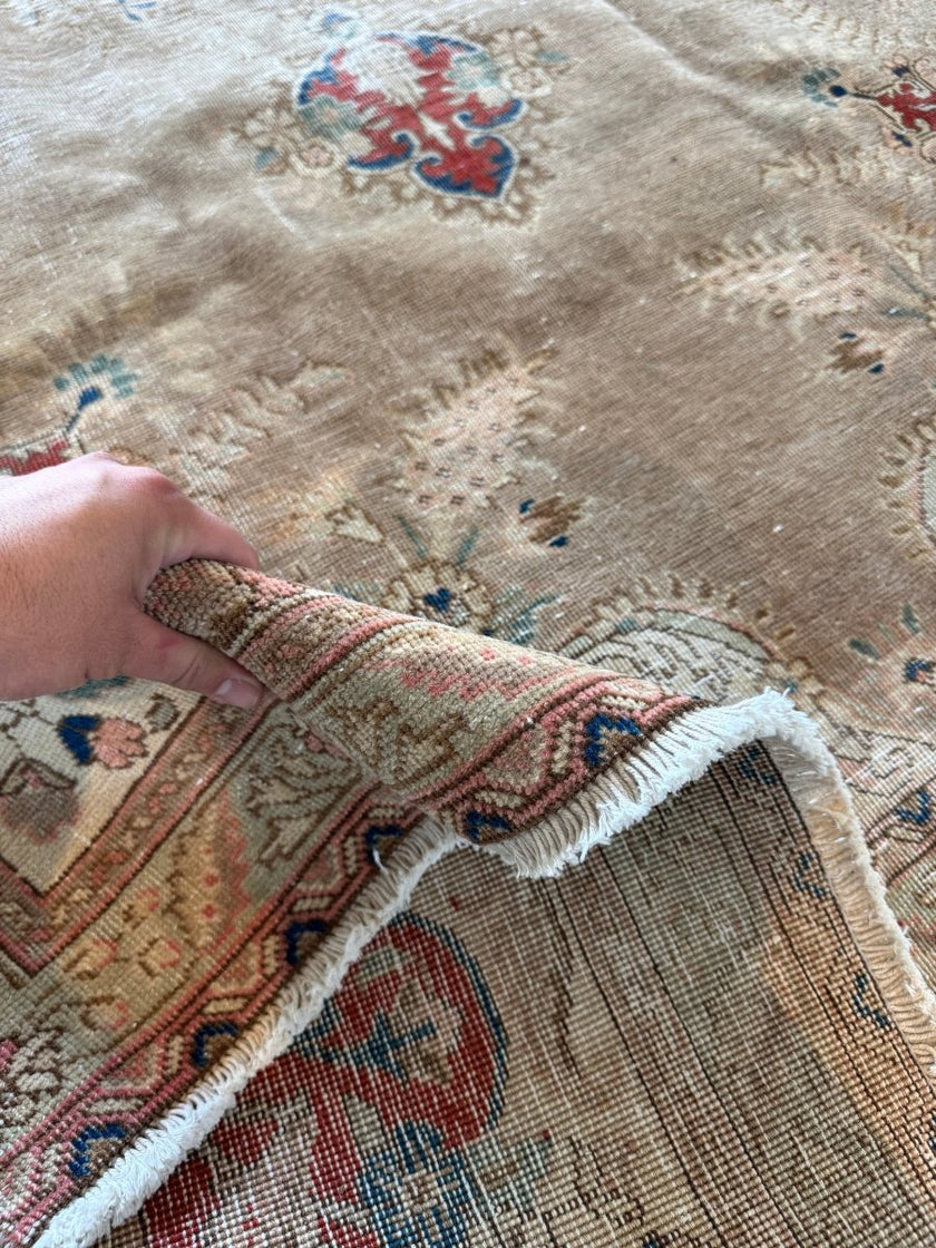 Vintage Tabriz Rug | 7' 5