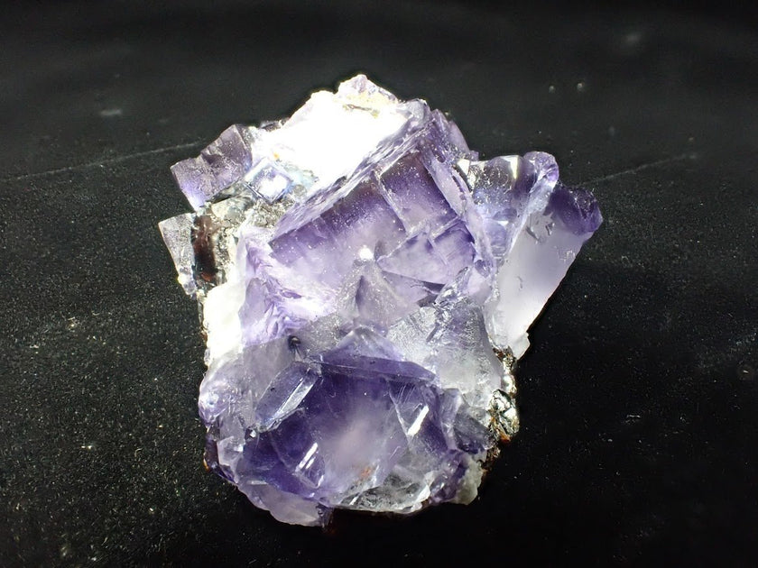 Violet Fluorite with Sphalerite – Elmwood Mine, Tennessee, USA