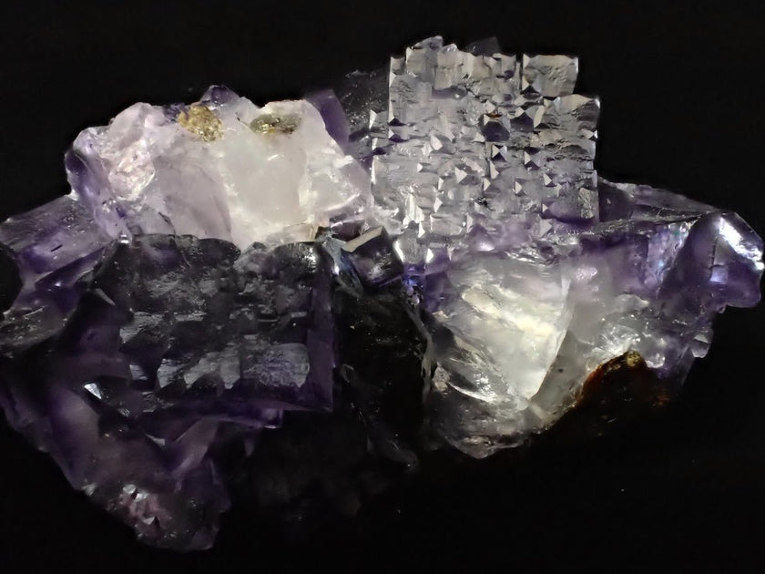 Violet Fluorite with Sphalerite – Elmwood Mine, Tennessee, USA