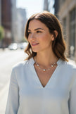 Multi Ball Necklace - Grey Stainless Steel