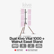 Kivo Vital 1000 Bundle: 2 x Vital 1000 & Easel Stand