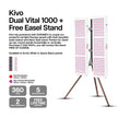 Kivo Vital 1000 Bundle: 2 x Vital 1000 & FREE Easel Stand