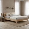 Vline 601 Natural Acacia Bed Frame