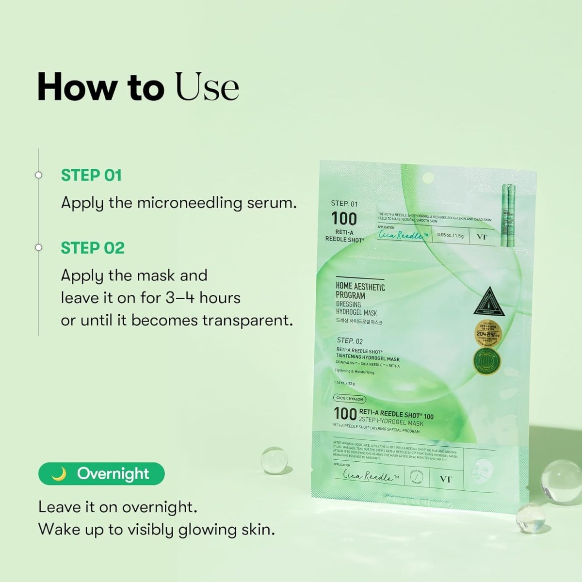 VT Reti-A Reedle Shot 100 2-Step Hydrogel Mask 36g