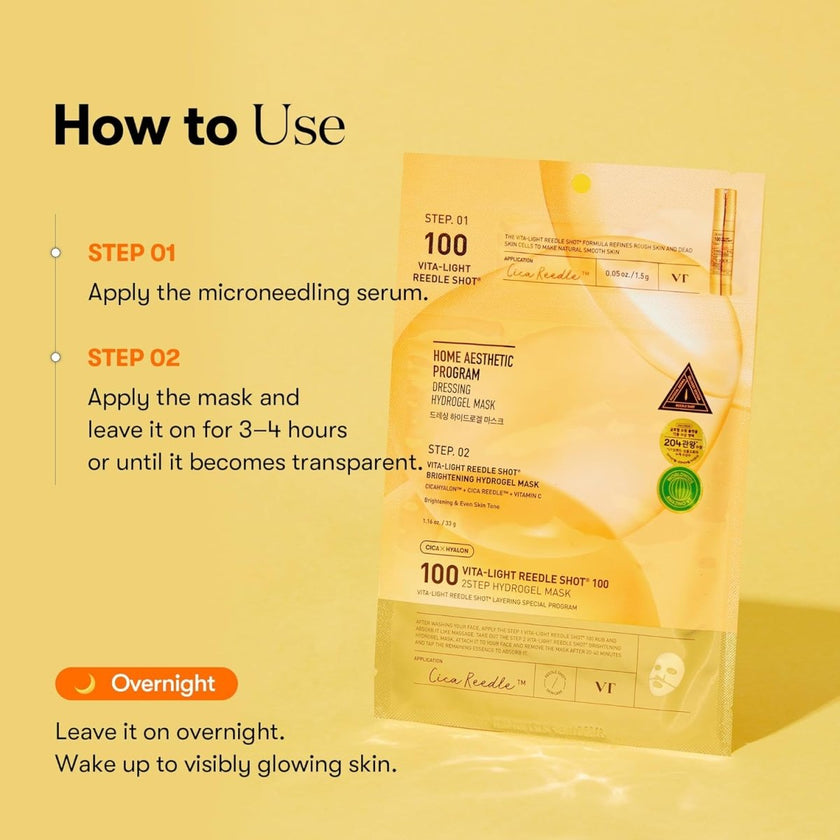 VT Vita-Light Reedle Shot 100 2-Step Hydrogel Mask 36g