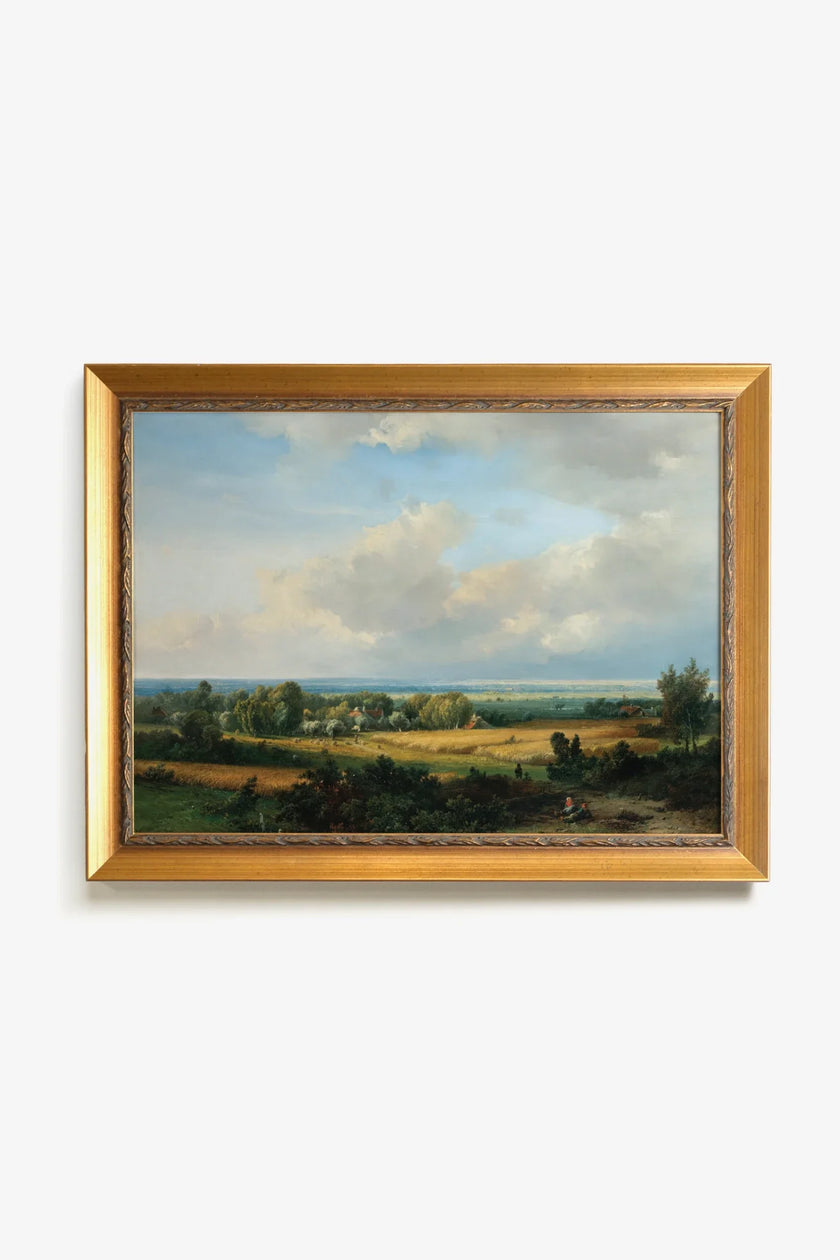 VUE D'ÉPOQUE, CADRE VINTAGE OR