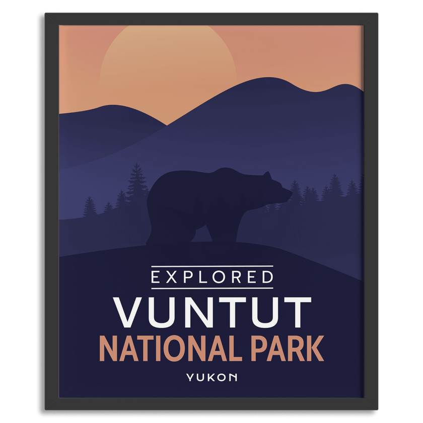 Vuntut National Park 'Explored' Poster, Canada Parks