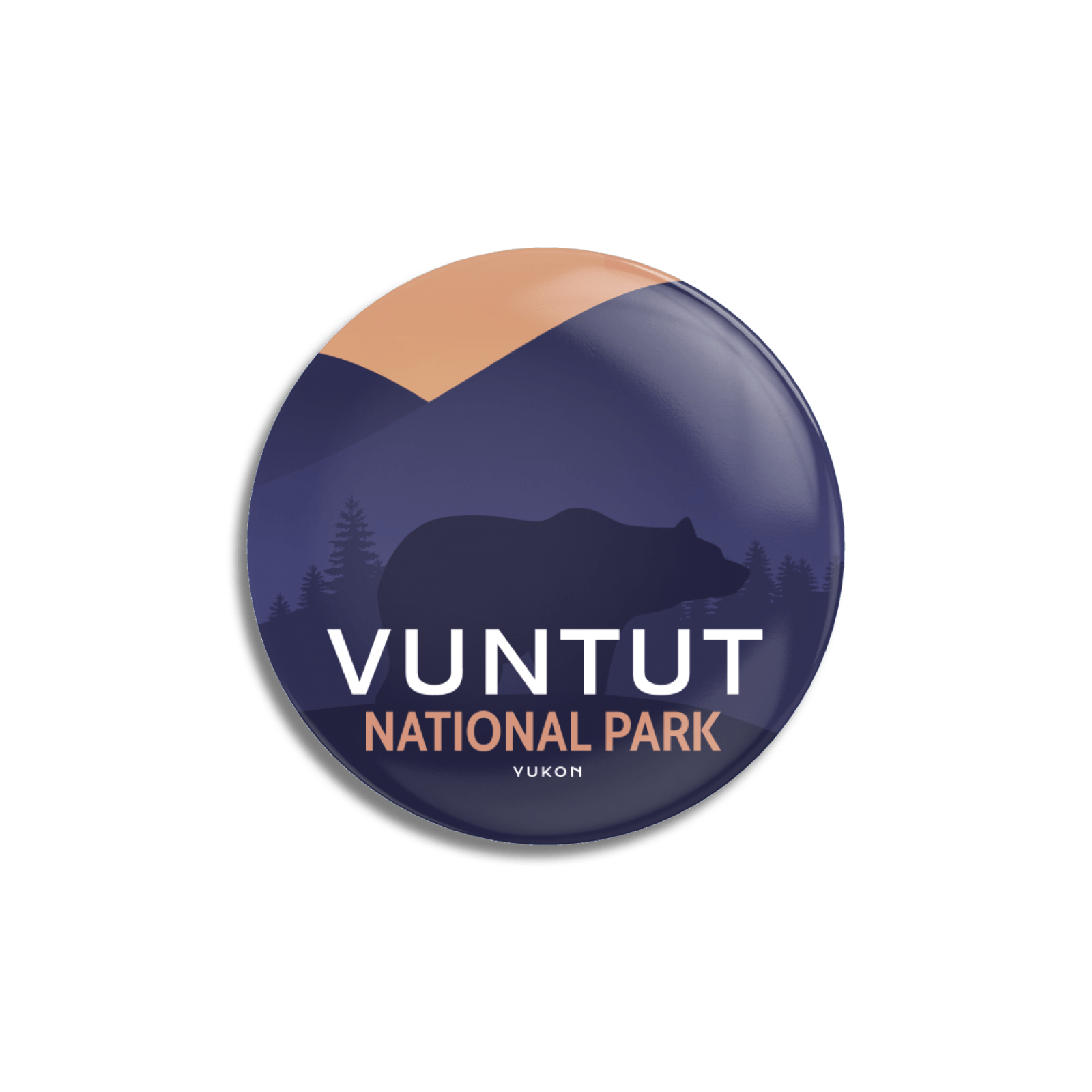 Vuntut National Park of Canada Pinback Button, Canada Parks