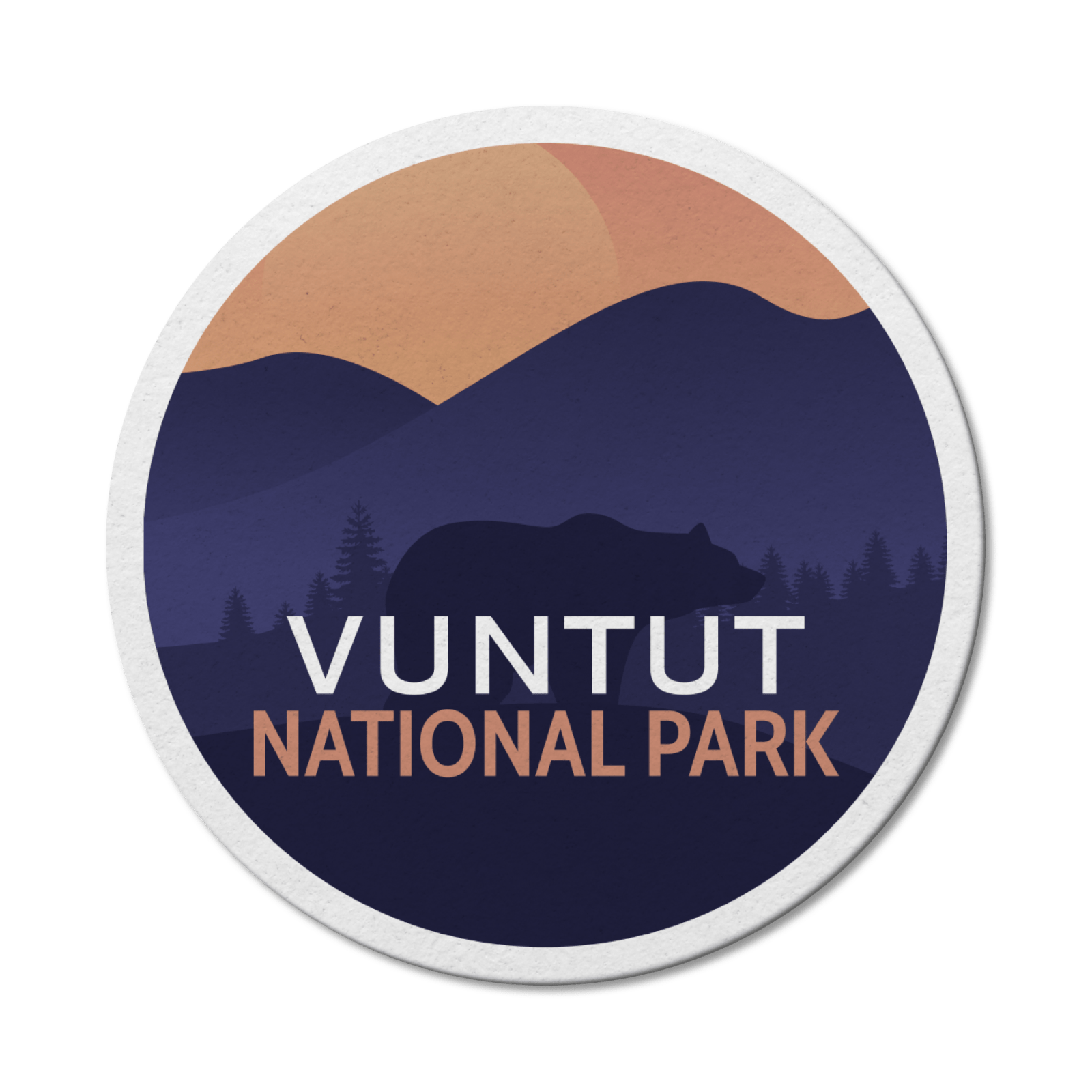 Vuntut National Park of Canada Waterproof Vinyl Sticker, Canada Parks