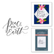 Peace on Earth Press Plate from the BetterPress Christmas Collection