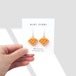 Waffle Dangle Earrings
