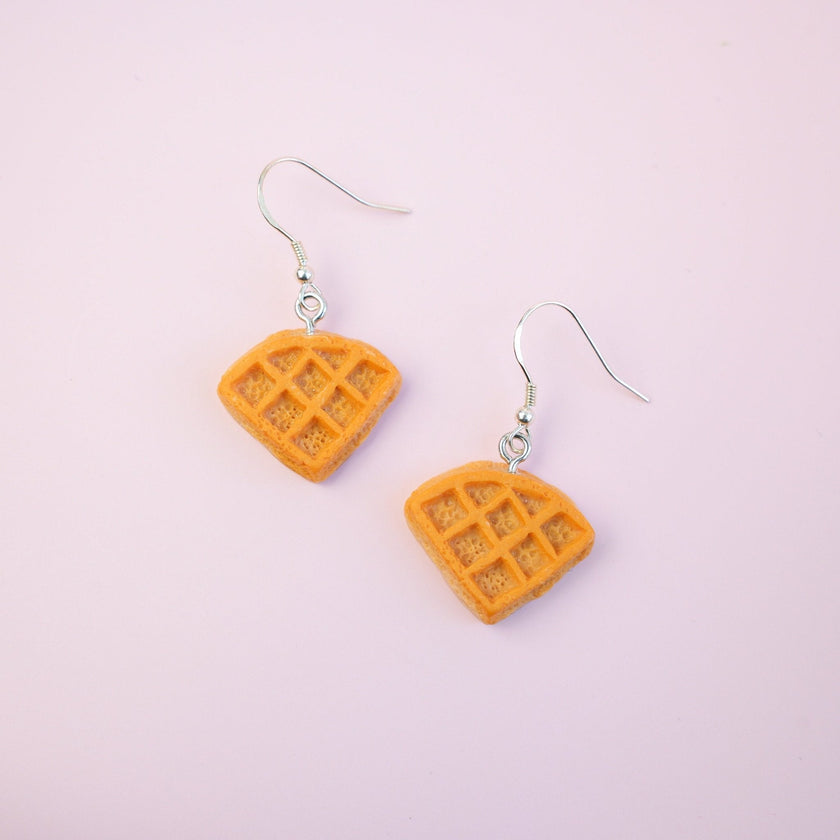 Waffle Dangle Earrings