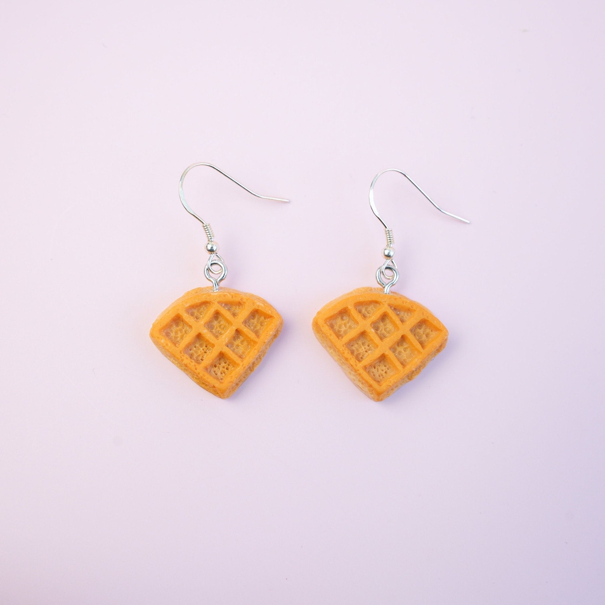 Waffle Dangle Earrings
