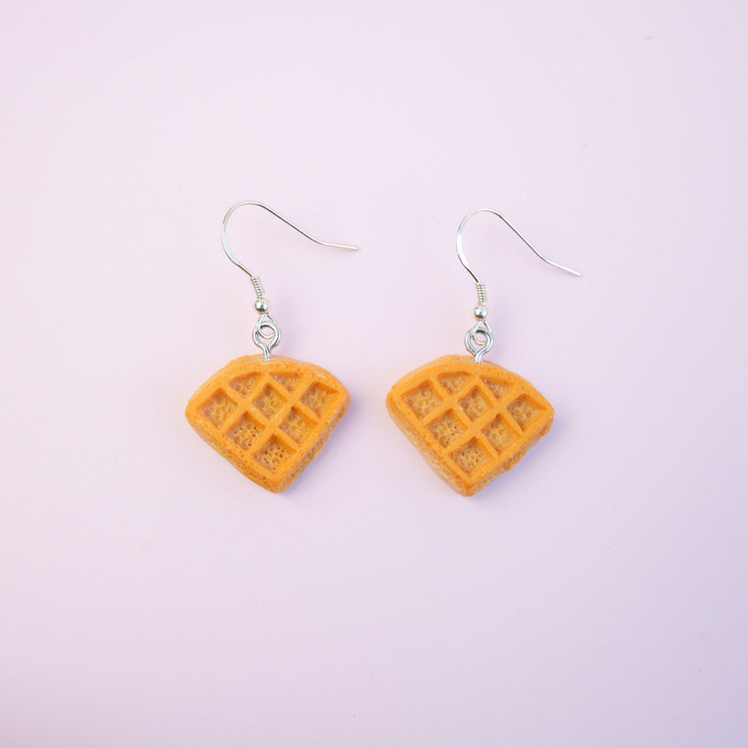 Waffle Dangle Earrings