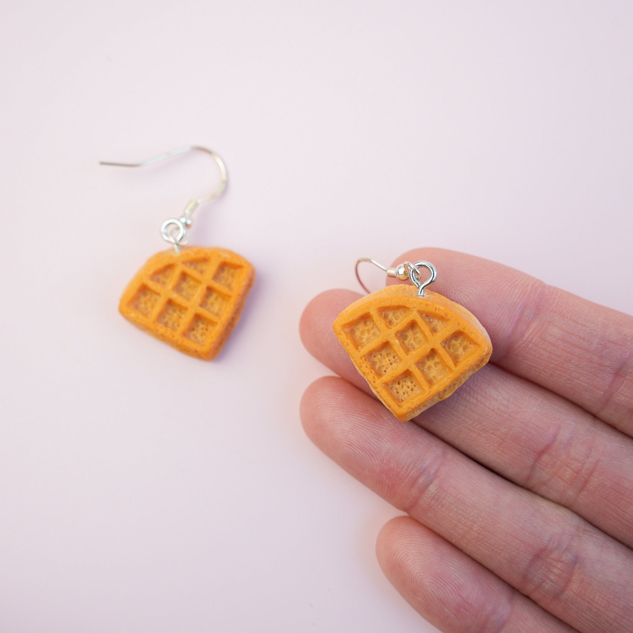 Waffle Dangle Earrings