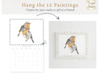 DATELESS Extra Large Wall Calendar with Magnetic Poster Hanger - Dear Love