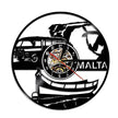 Wall Clock Vinyl Wall Clock  Atlanta Skyline Vinyl Record Clock Georgia Wall Art Atlanta Wall Decor Vinyl Clock Lights Silent Clock