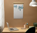 DATELESS Extra Large Wall Calendar with Magnetic Poster Hanger - OCEAN