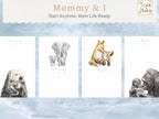 DATELESS Extra Large Wall Calendar with Magnetic Poster Hanger - BABY & MOM