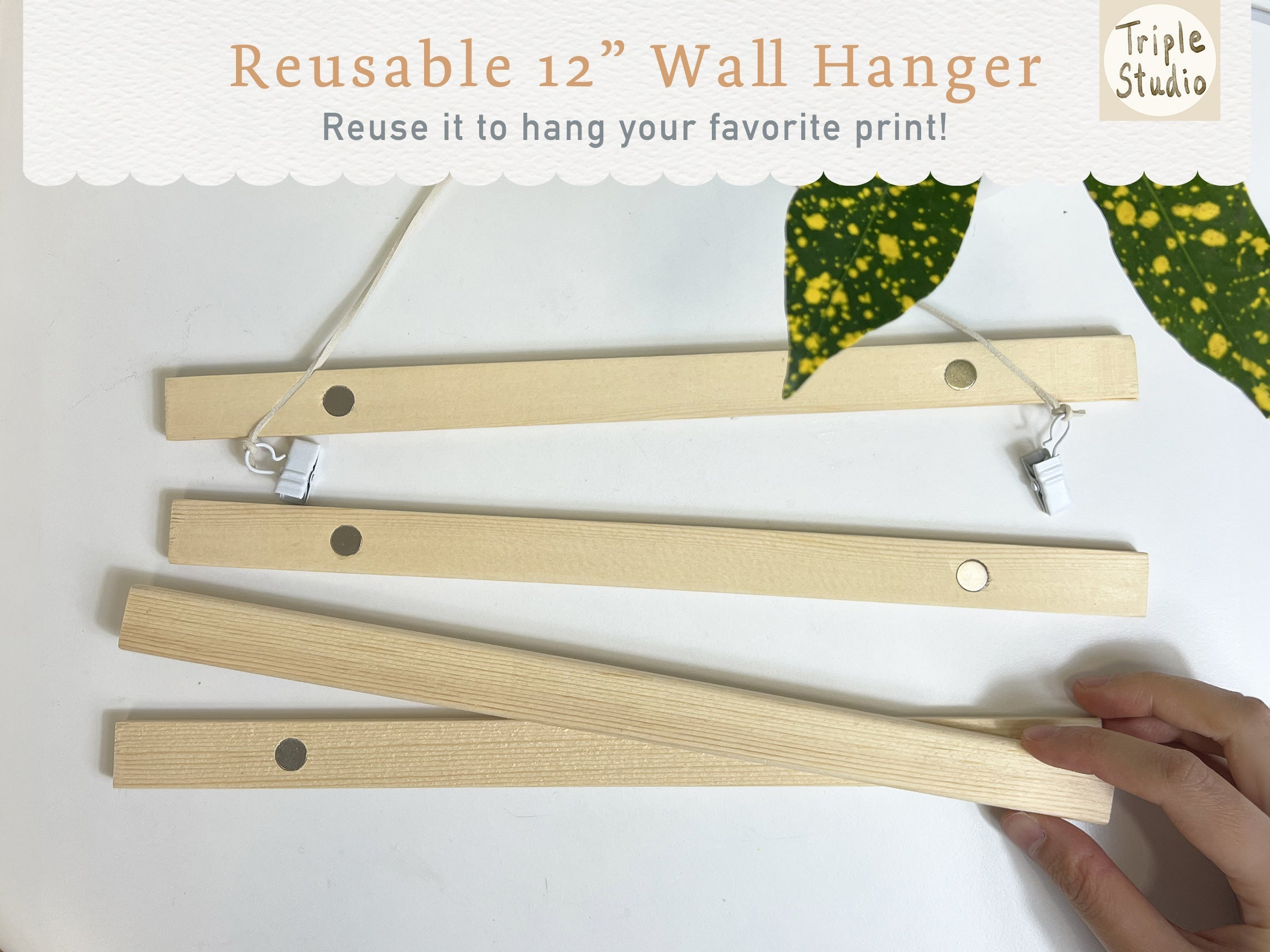 DATELESS Extra Large Wall Calendar with Magnetic Poster Hanger - BABY & MOM