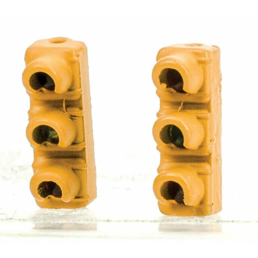 Walthers SceneMaster 949-4369 HO 1960s-Style Traffic Light 2-Pack Single-Sided Hanging Non-Operating NIB