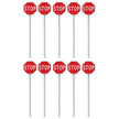Walthers Stop Signs 1954-Present (red, white) 10 pack