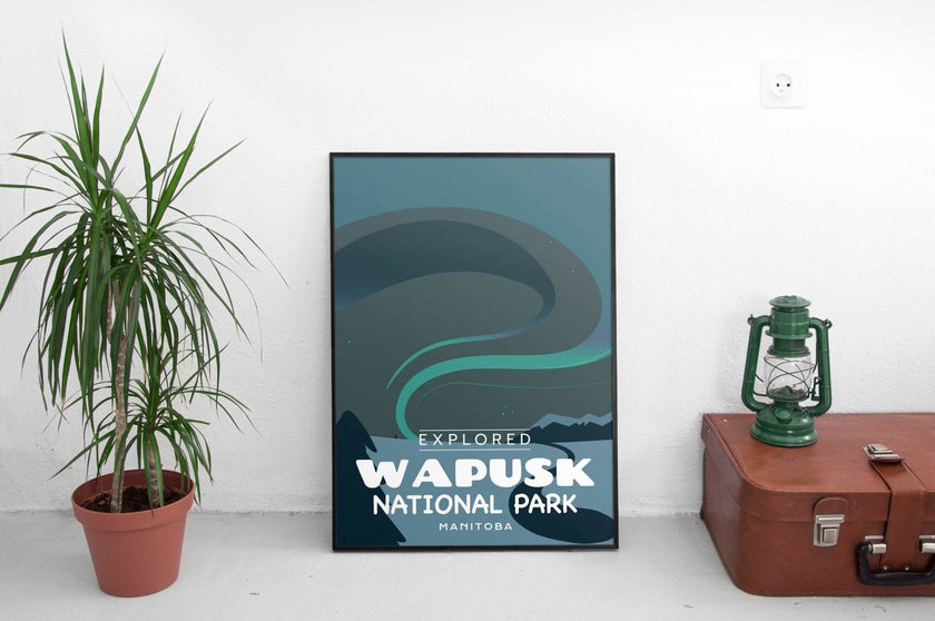 Wapusk National Park 'Explored' Poster, Canada Parks