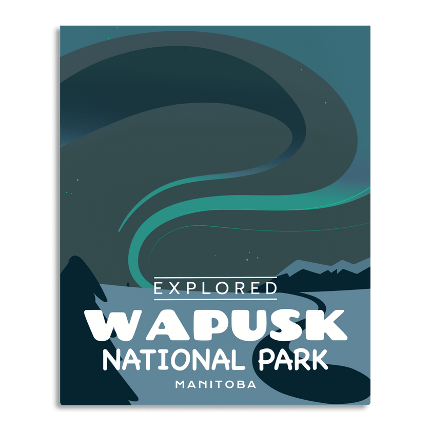 Wapusk National Park 'Explored' Poster, Canada Parks