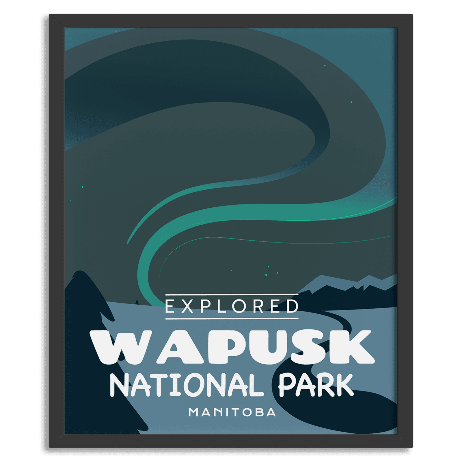 Wapusk National Park 'Explored' Poster, Canada Parks