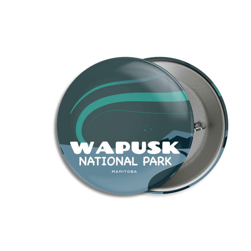 Wapusk National Park of Canada Pinback Button, Canada Parks