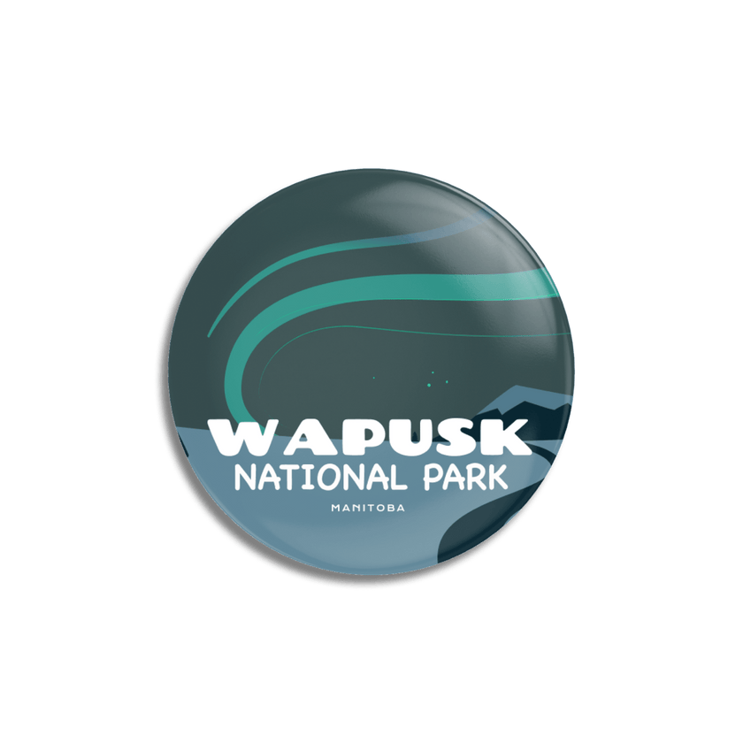 Wapusk National Park of Canada Pinback Button, Canada Parks