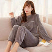 Warm Suit Women's Thick Coral Fleece Loungewear Suit