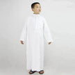Fashionable and Elegant Washed Velvet Embroidered Stand Collar Arab  Small Male Robe Moroccan Men's Jalabiya