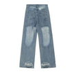 Washing Hole Do The Old Cowboy Straight-leg Trousers