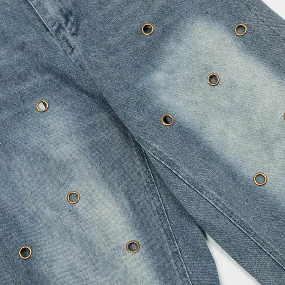 Washing Hole Do The Old Cowboy Straight-leg Trousers