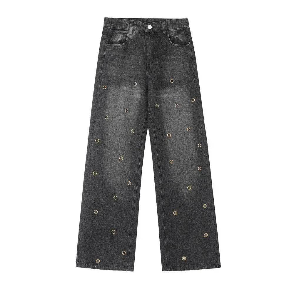 Washing Hole Do The Old Cowboy Straight-leg Trousers