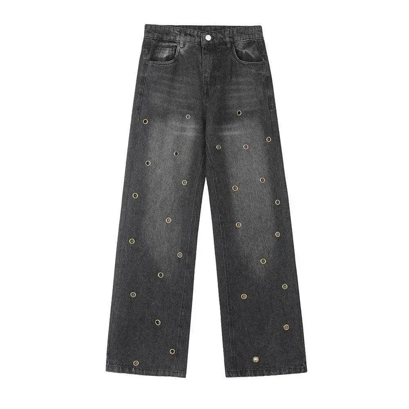 Washing Hole Do The Old Cowboy Straight-leg Trousers