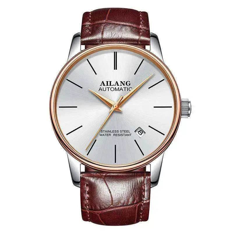 AILANG Automatic Genuine Leather Wrist Watch for Men