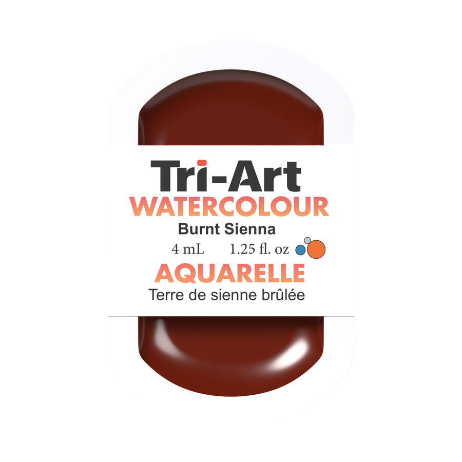 Tri-Art Water Colour Pans - Burnt Sienna - 4 mL