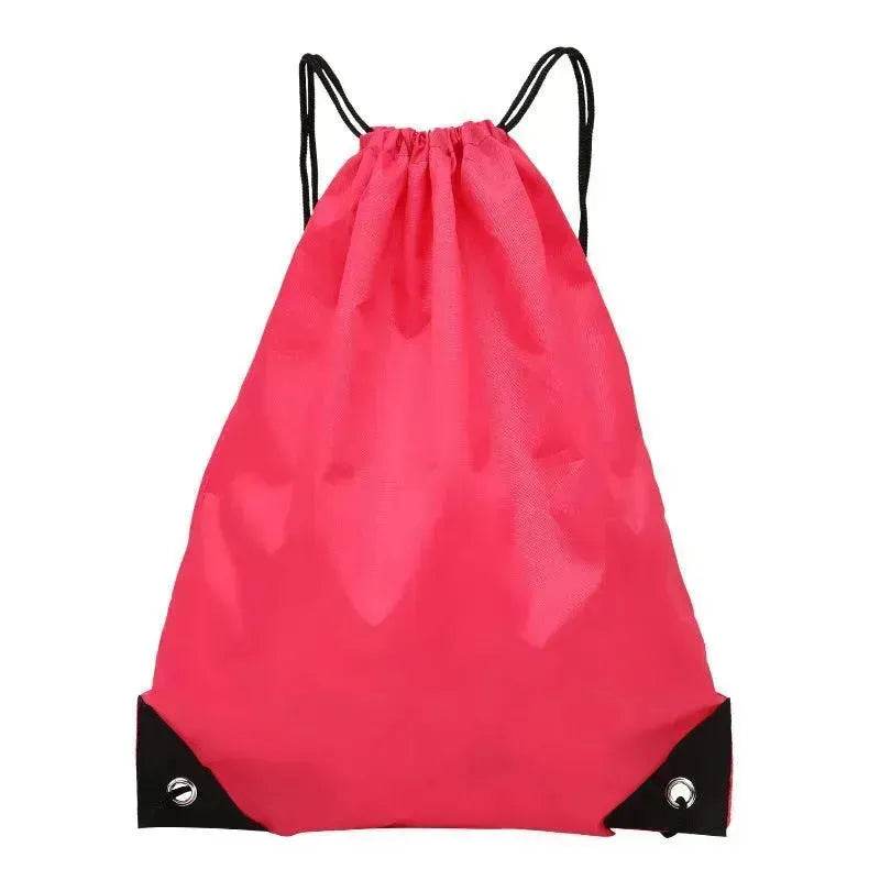 Waterproof Drawstring Backpack With Drawstring Pockets