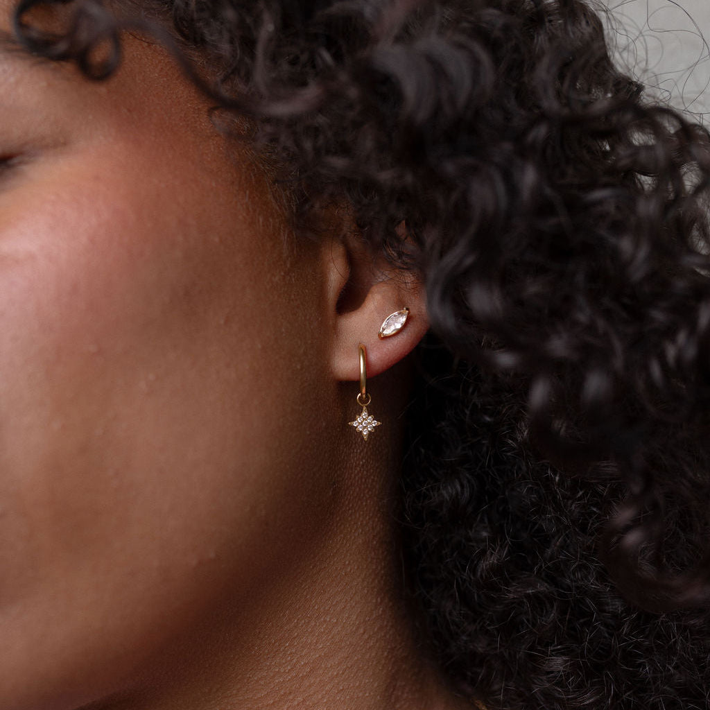 Sparkling Huggies Earrings