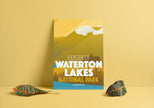 Waterton Lakes National Park 'Explored' Poster, Canada Parks