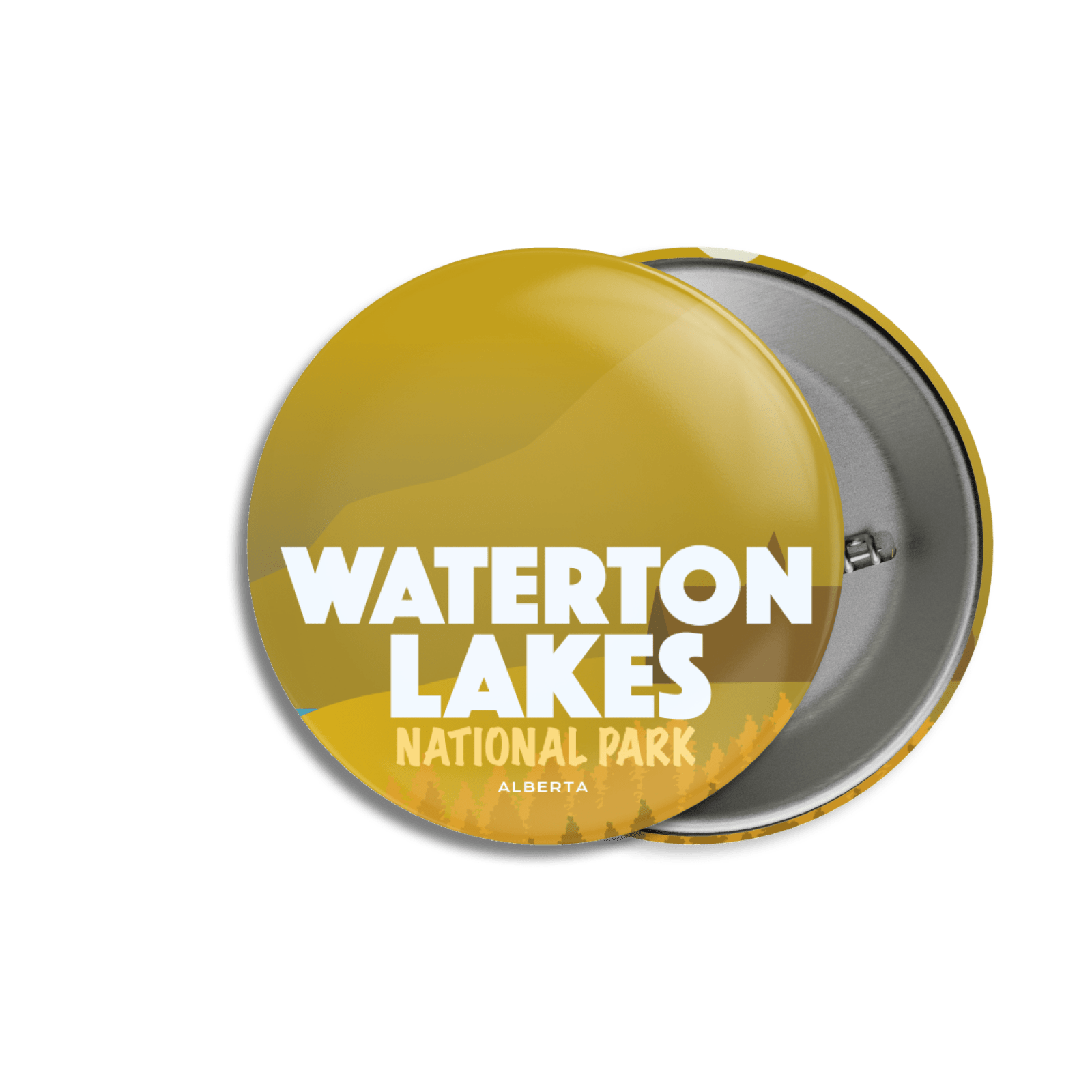 Waterton Lakes National Park of Canada Pinback Button, Canada Parks