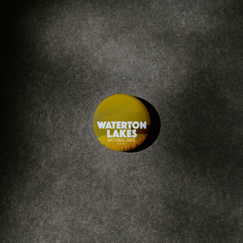 Waterton Lakes National Park of Canada Pinback Button, Canada Parks