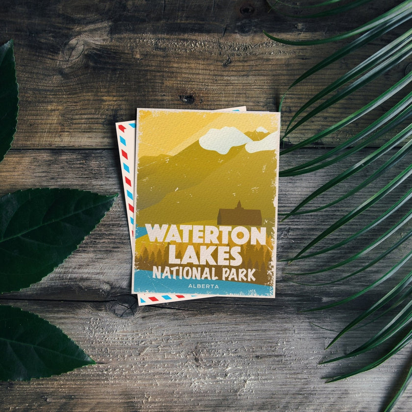 Waterton Lakes National Park of Canada Postcard, Canada Parks
