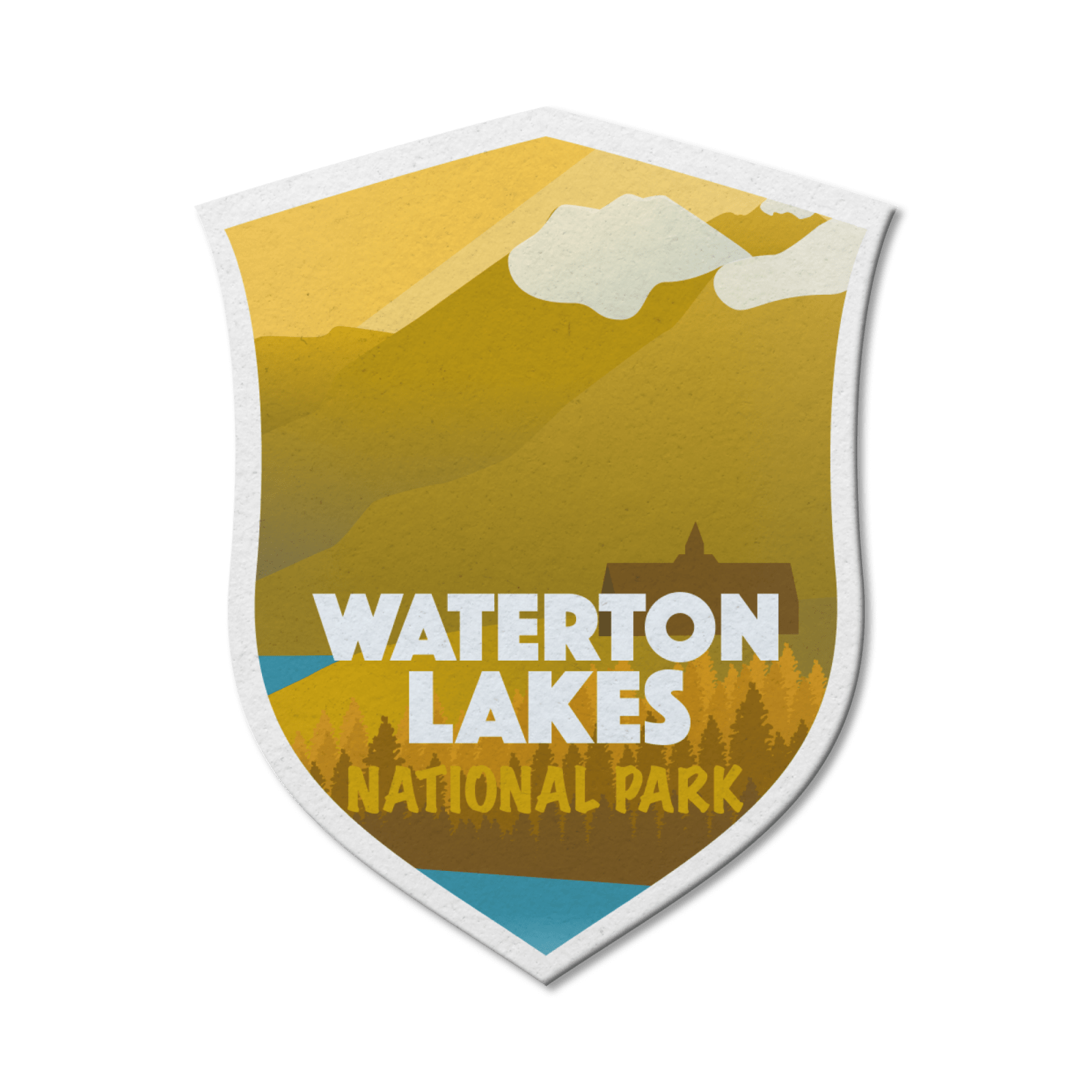Waterton Lakes National Park of Canada Waterproof Vinyl Sticker, Canada Parks