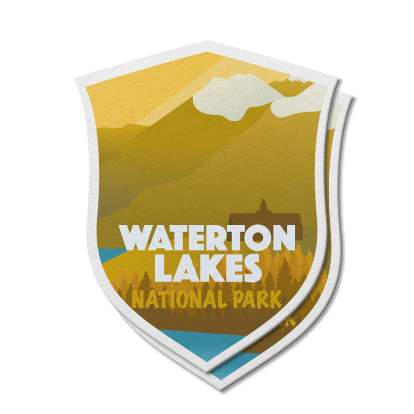 Waterton Lakes National Park of Canada Waterproof Vinyl Sticker, Canada Parks
