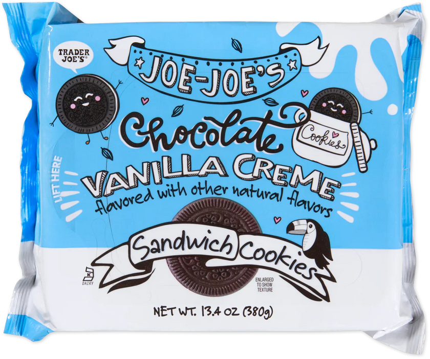 Trader Joe's Joe-Joe's, Chocolate Vanilla Creme, 380g